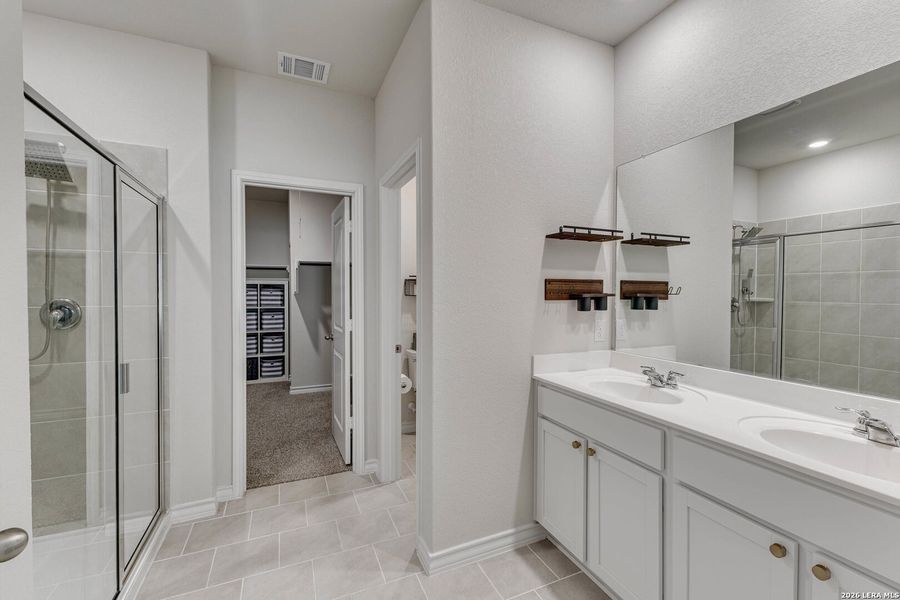 Furnished interior view inside a new home in Brookstone Creek, San Antonio (Image 10).