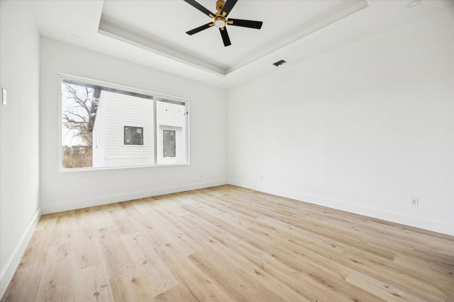 View of the primary bedroom as of February 12, 2026