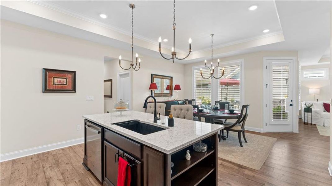 Furnished interior view inside a new home in The Courtyards at Bailey Farms, Dacula (Image 7).