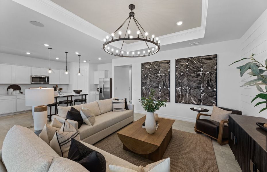 gathering room with tray ceiling detail gathering room with tray ceiling detail