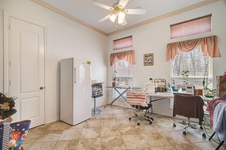 Furnished interior view inside a new home in , Powderly (Image 20).
