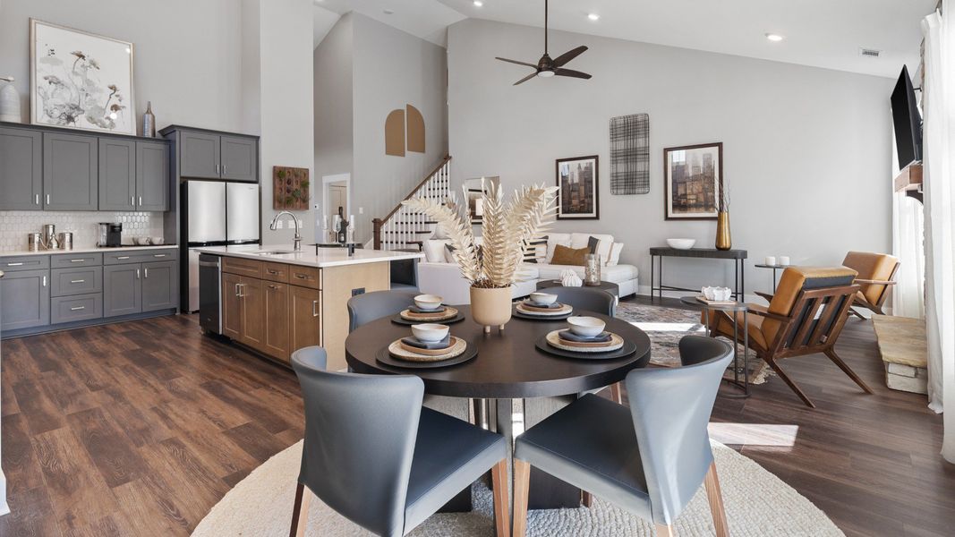 Representative furnished interior of a home built from the Cooper 3 by DRB Homes in The Reserve at Livingston Park, Easley (Image 10).