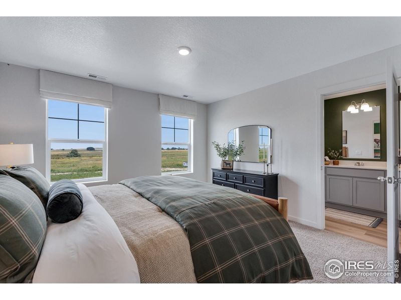 Furnished interior view inside a new home in Vista Meadows, Fort Lupton (Image 32).