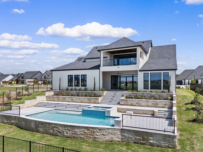 Exterior details and patio area of a home in The Resort on Eagle Mt. Lake, Fort Worth (Image 30).