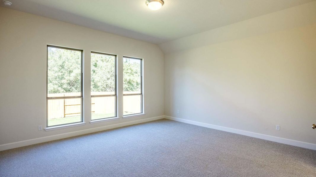 Carpeted spare room with baseboards Carpeted spare room with baseboards