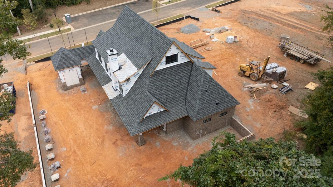 In-progress construction of a new home in , Belmont, NC (Image 1).