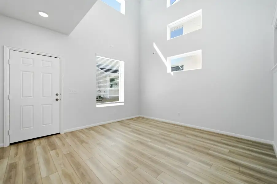 Spacious, unfurnished interior of a new home in Municipal Drive Townhomes, Leander (Image 25). Spacious, unfurnished interior of a new home in Municipal Drive Townhomes, Leander (Image 25).