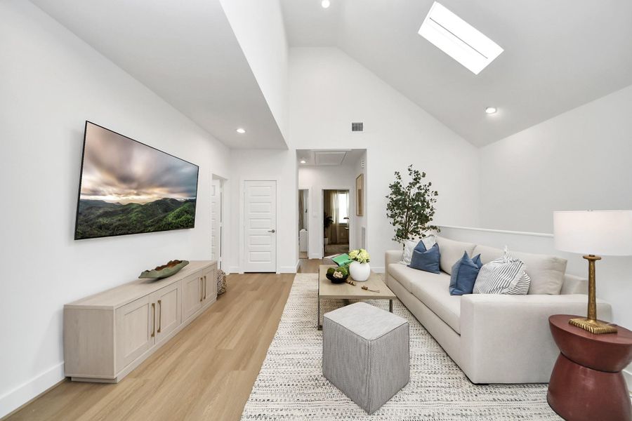 Furnished interior view inside a new home in , Houston (Image 30).