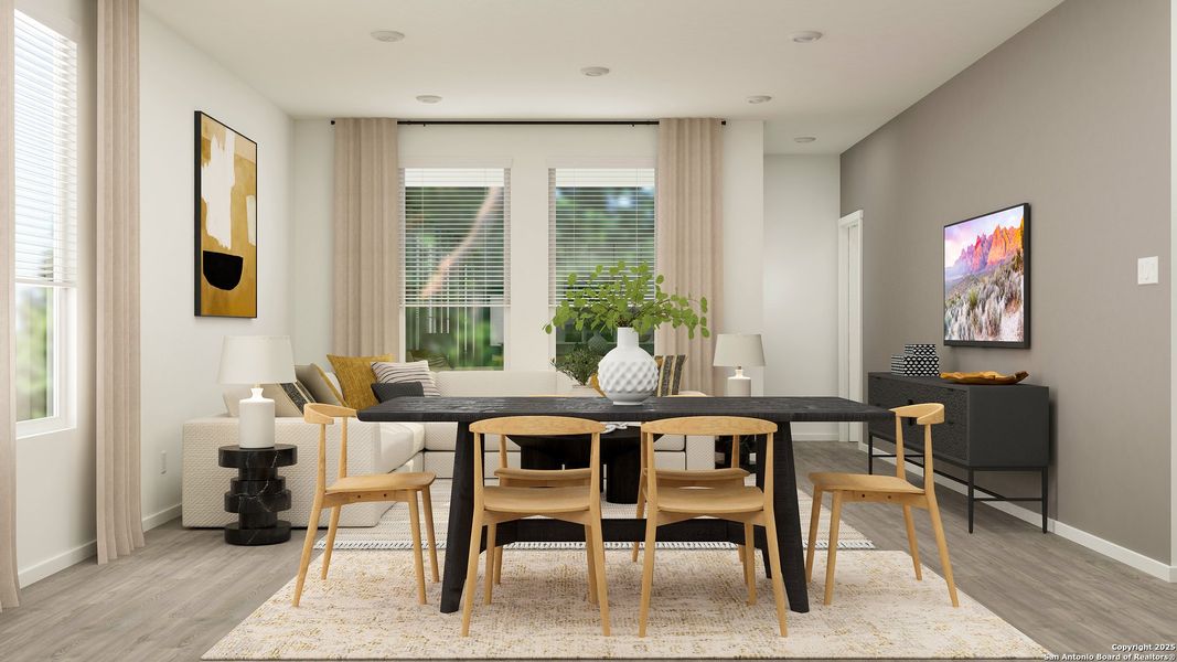 Furnished interior view inside a new home in Morgan Meadows, San Antonio (Image 13).
