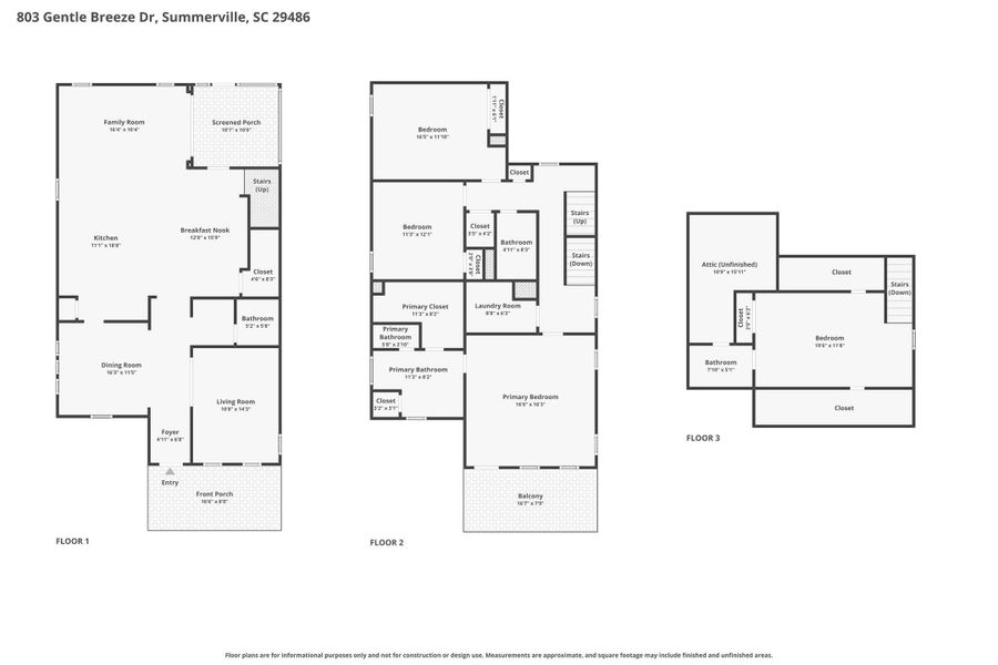 2D floor plan layout of this home in , Summerville, SC (Image 7). 2D floor plan layout of this home in , Summerville, SC (Image 7).