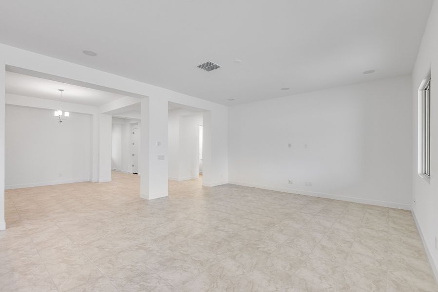 Representative unfurnished interior of a home built from the Bradshaw by Taylor Morrison in Allen Ranches Expedition Collection, Litchfield Park (Image 18). Representative unfurnished interior of a home built from the Bradshaw by Taylor Morrison in Allen Ranches Expedition Collection, Litchfield Park (Image 18).