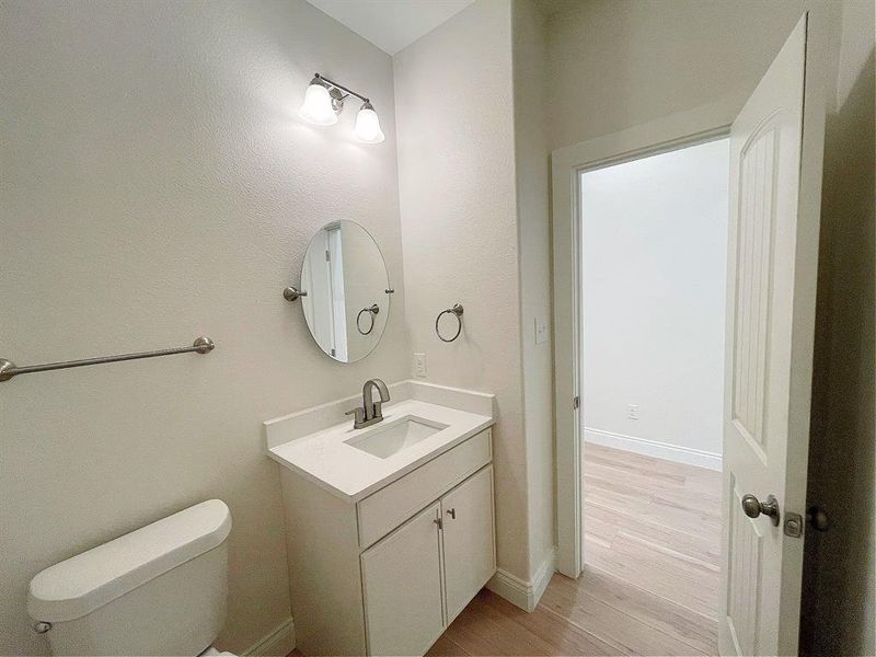 Half bathroom, convenient for guests