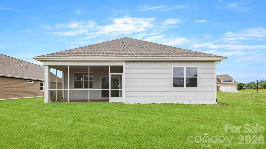 Exterior details and patio area of a home in Tap Root Farms, Fletcher (Image 19). Exterior details and patio area of a home in Tap Root Farms, Fletcher (Image 19).