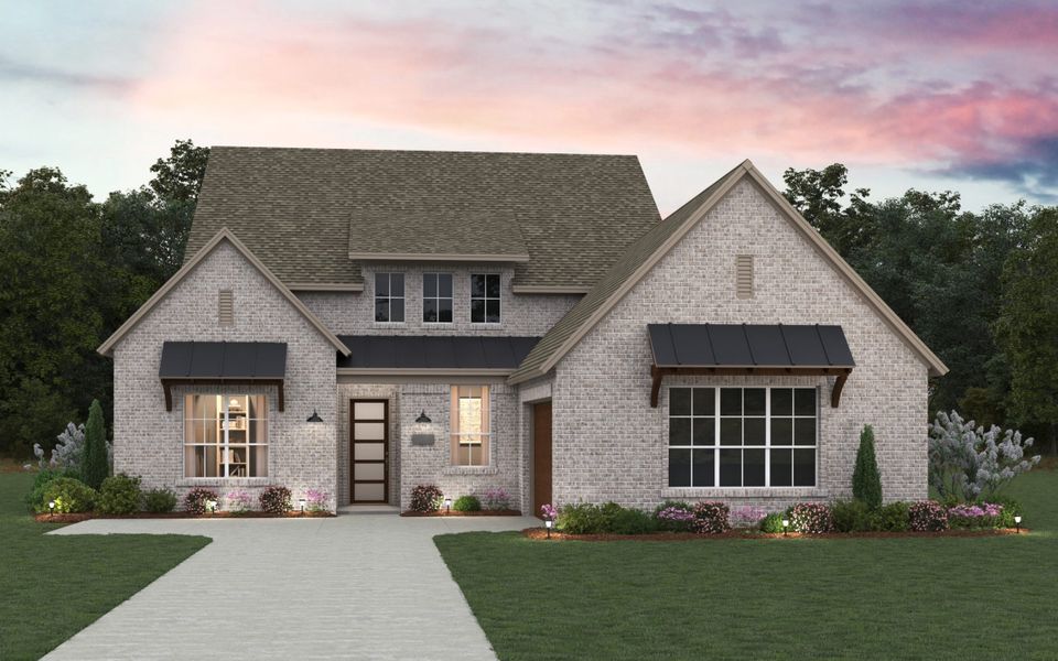 Representative exterior photo of a completed home built from the Springport II – 65' by Chesmar Homes in The Grove Frisco, Frisco, TX (Image 6).