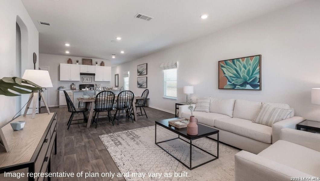 Furnished interior view inside a new home in Blue Ridge Ranch, San Antonio (Image 18).