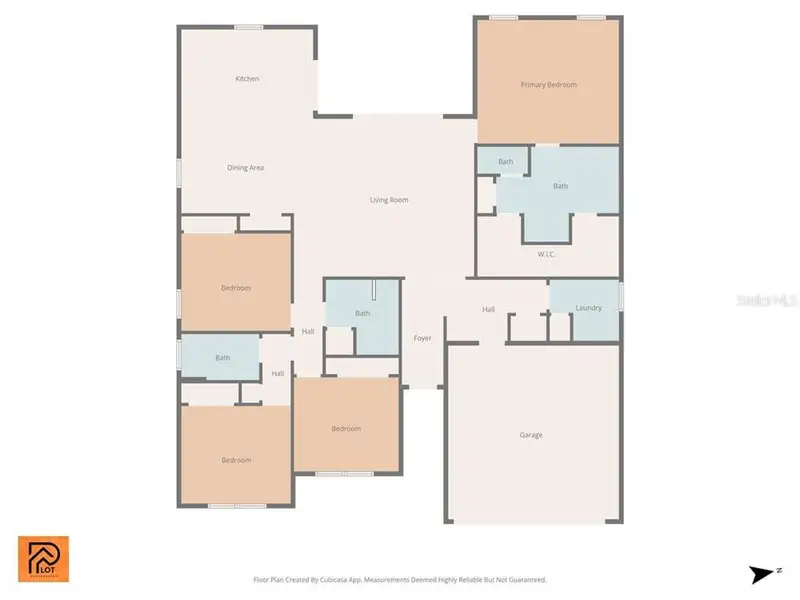 2D floor plan layout of this home in , Punta Gorda, FL (Image 5).