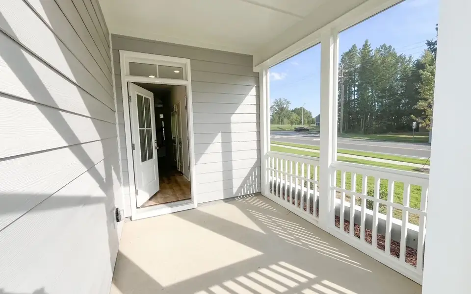 Exterior details and patio area of a home in Wendell Falls, Wendell (Image 4).