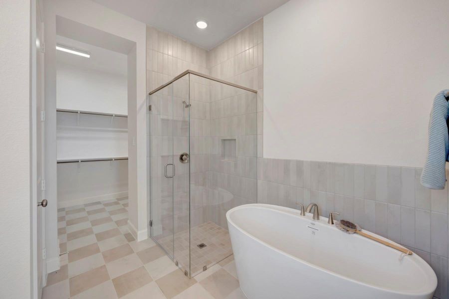 Furnished interior view inside a new home in Grange 45' Homesites, Katy (Image 26).