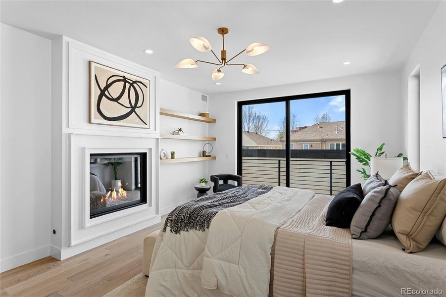 Furnished interior view inside a new home in , Denver (Image 40).