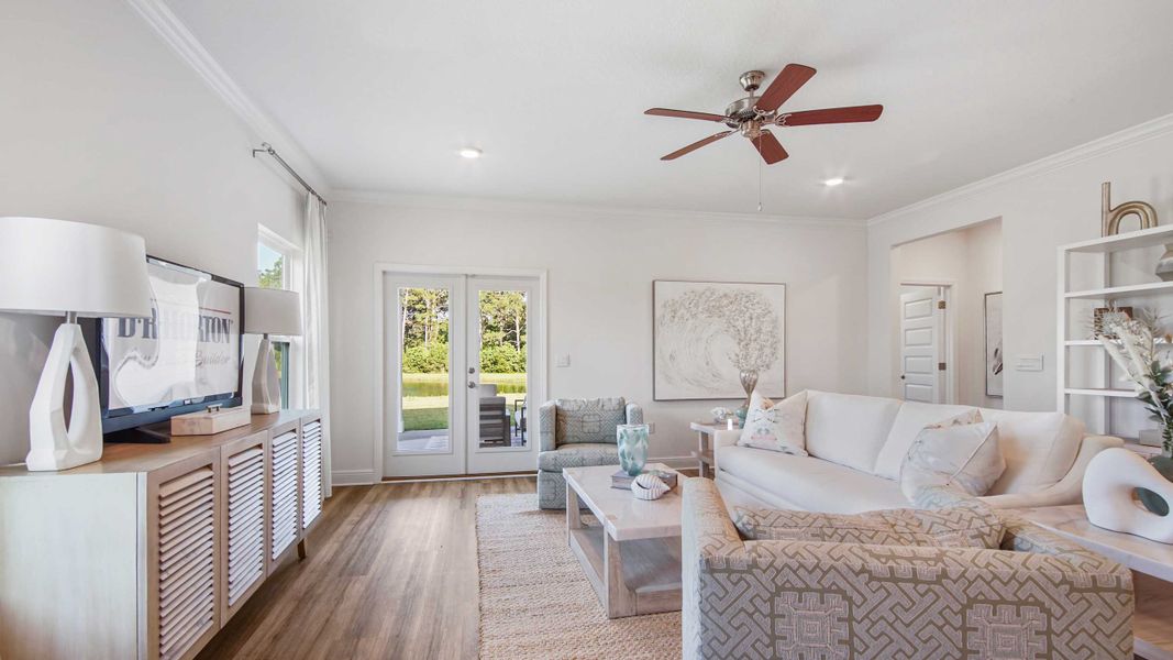 Furnished interior view inside a new home in Bayside at Ward Creek, Panama City Beach (Image 11).