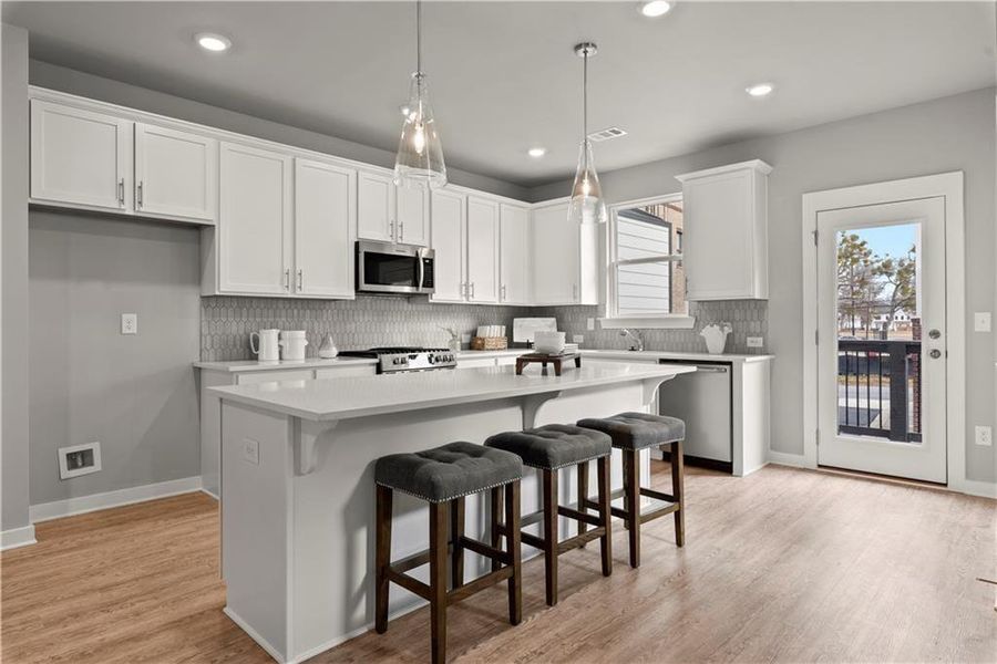 Furnished interior view inside a new home in One Riverside West, Atlanta (Image 14).