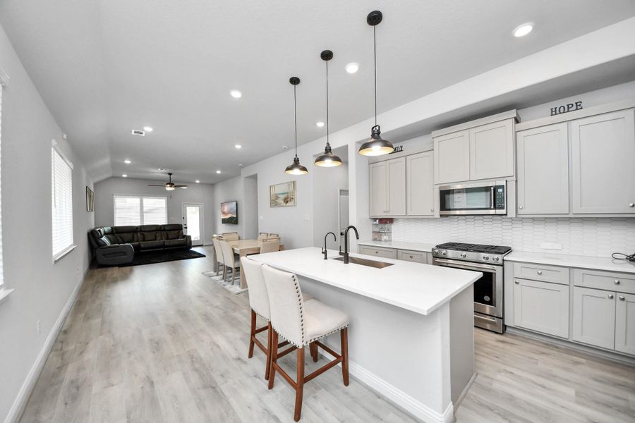 Furnished interior view inside a new home in , Conroe (Image 31).