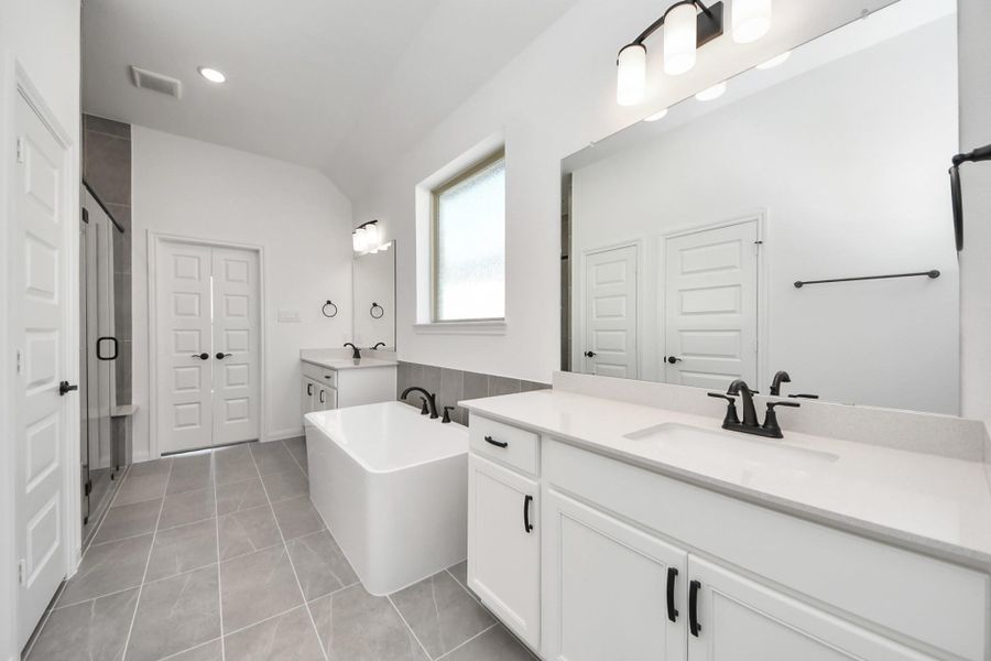 Furnished interior view inside a new home in 50' Traditional Homes at Elyson, Katy (Image 12). Furnished interior view inside a new home in 50' Traditional Homes at Elyson, Katy (Image 12).