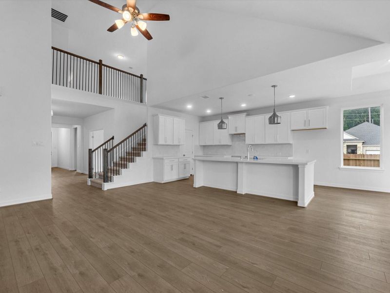 Furnished interior view inside a new home in Spring Creek Trails, Magnolia (Image 8). Furnished interior view inside a new home in Spring Creek Trails, Magnolia (Image 8).