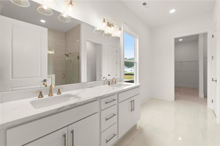 Furnished interior view inside a new home in , Kennesaw (Image 12).