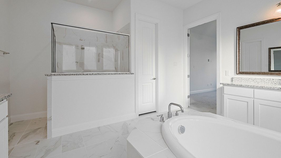 Representative furnished interior of a home built from the Villanova by DRB Homes in Brookewater, Rosenberg (Image 12).