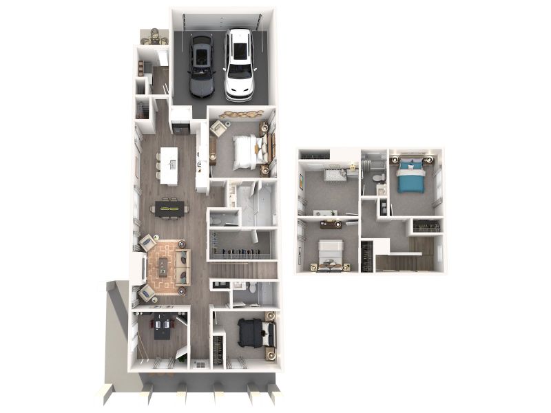 2D floor plan layout for the Mackenzie - B by Meritage Homes in Benders Cove - Premier Series, Mount Juliet, TN (Image 4). 2D floor plan layout for the Mackenzie - B by Meritage Homes in Benders Cove - Premier Series, Mount Juliet, TN (Image 4).