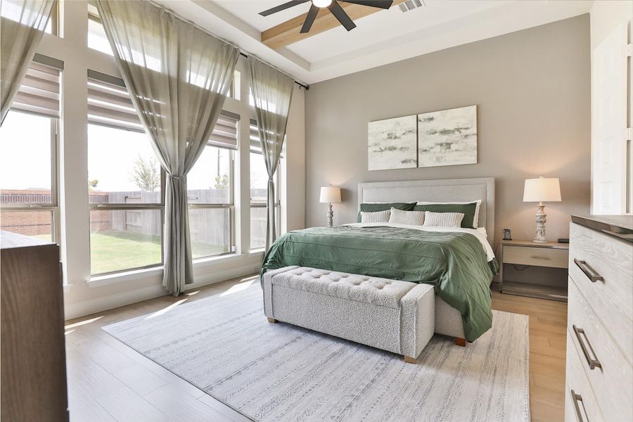 Furnished interior view inside a new home in Elyson, Katy (Image 29).