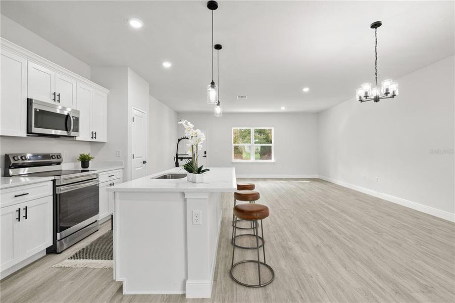 Furnished interior view inside a new home in , Citrus Springs (Image 6). Furnished interior view inside a new home in , Citrus Springs (Image 6).