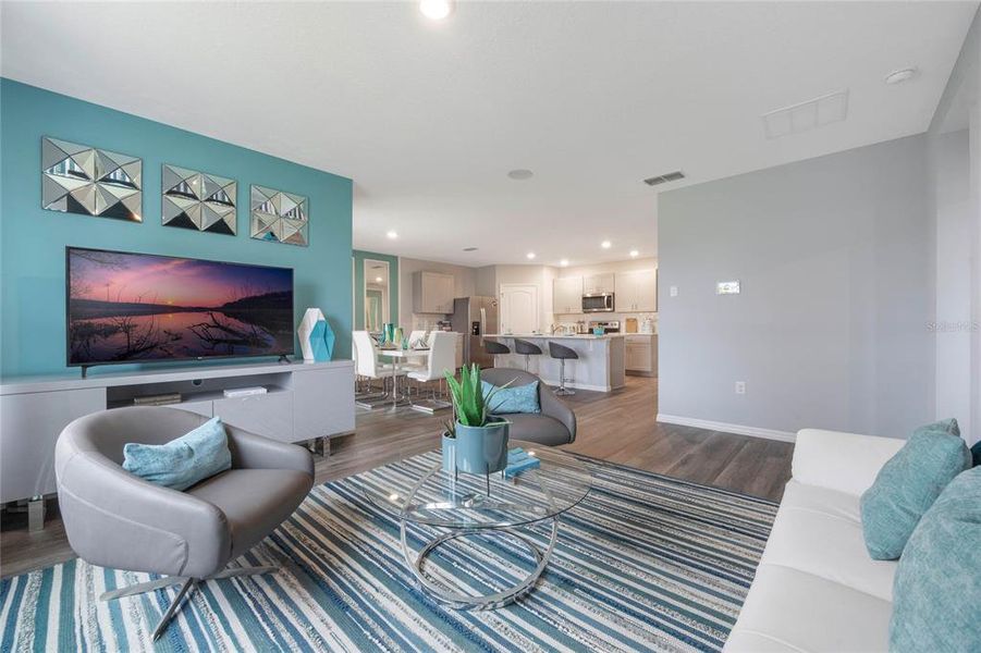 Furnished interior view inside a new home in Kindred, Kissimmee (Image 26). Furnished interior view inside a new home in Kindred, Kissimmee (Image 26).