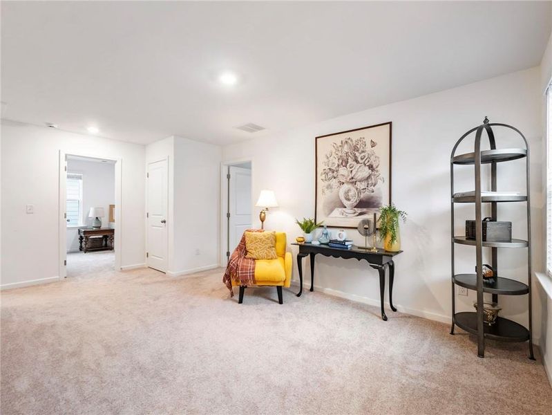 Furnished interior view inside a new home in Creekside at Farmers Crossing, Ball Ground (Image 12). Furnished interior view inside a new home in Creekside at Farmers Crossing, Ball Ground (Image 12).
