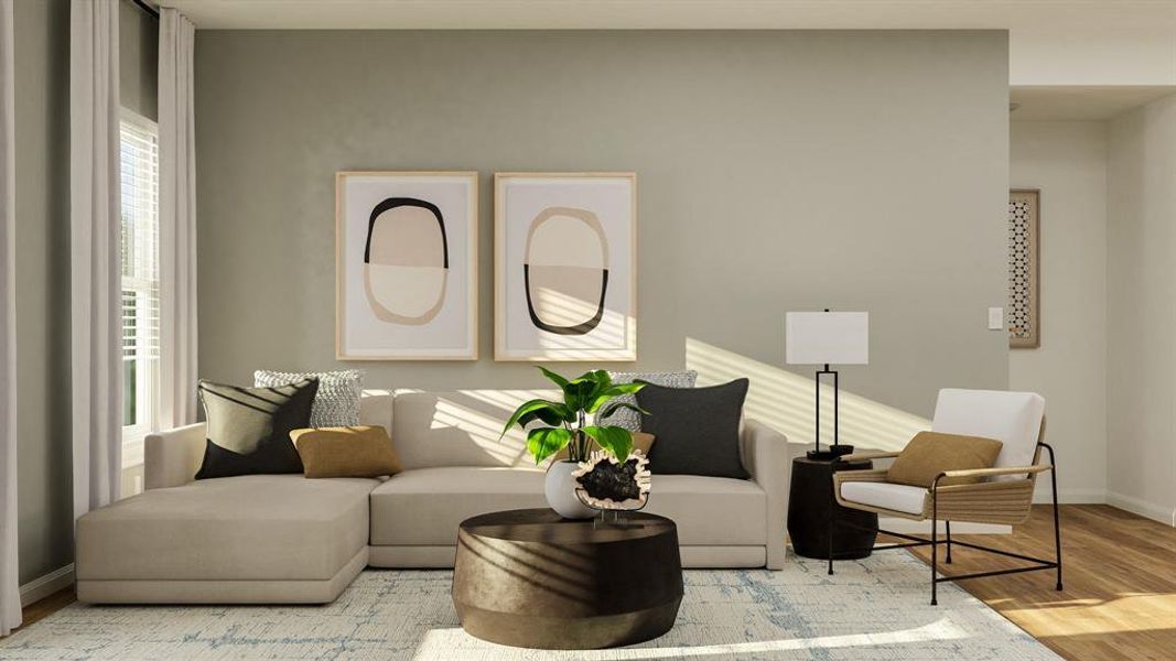 Furnished interior view inside a new home in Plum Creek North, Kyle (Image 13).