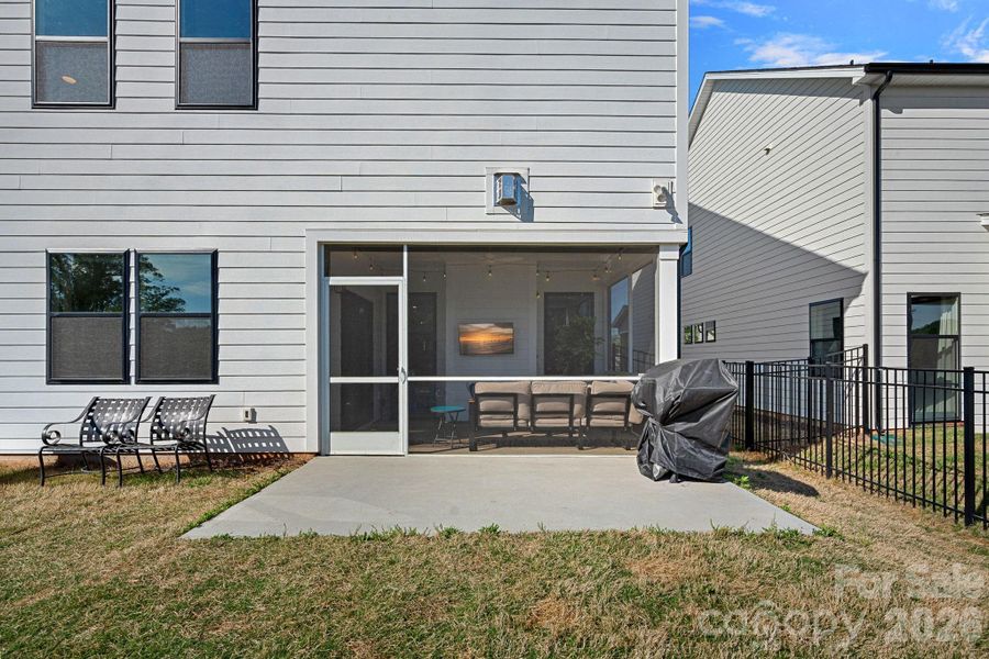 Exterior details and patio area of a home in , Huntersville (Image 22).