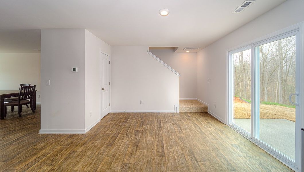 Representative unfurnished interior of a home built from the Harrison by D.R. Horton in Brookside Farms - The Meadows, Greer (Image 15).