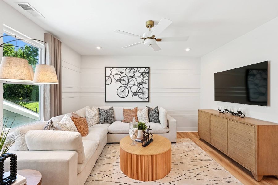 Representative furnished interior of a home built from the Sandy Lane by Tri Pointe Homes in The Pines Collection at Serenity, Fuquay Varina (Image 25).