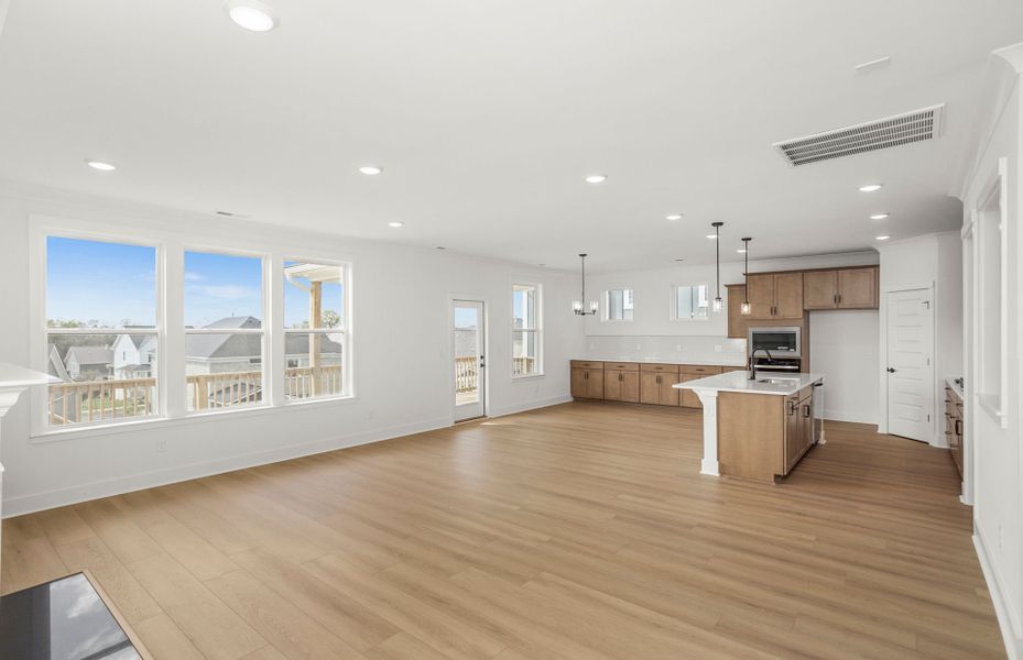 Spacious, unfurnished interior of a new home in Durham Farms, Hendersonville (Image 57).