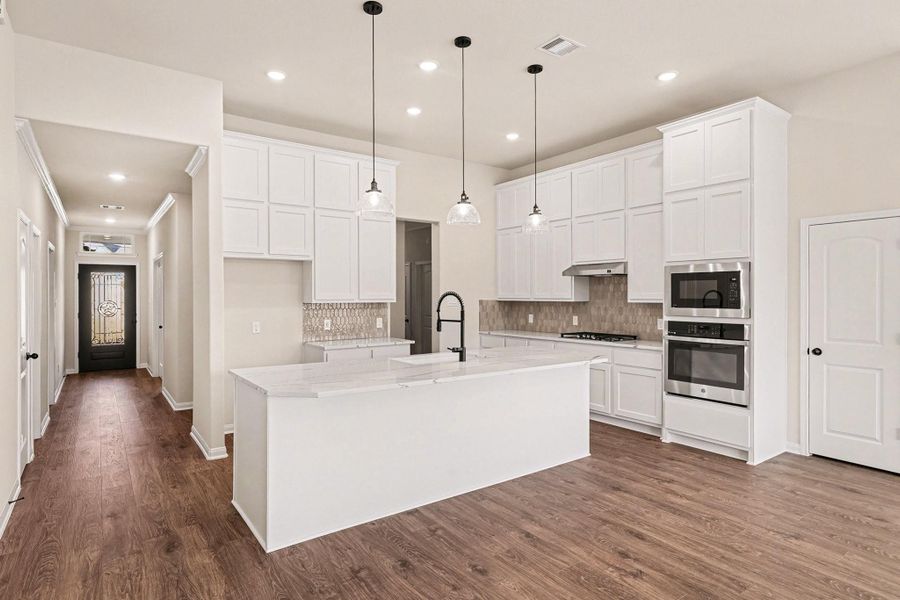 Furnished interior view inside a new home in , Bay City (Image 3).