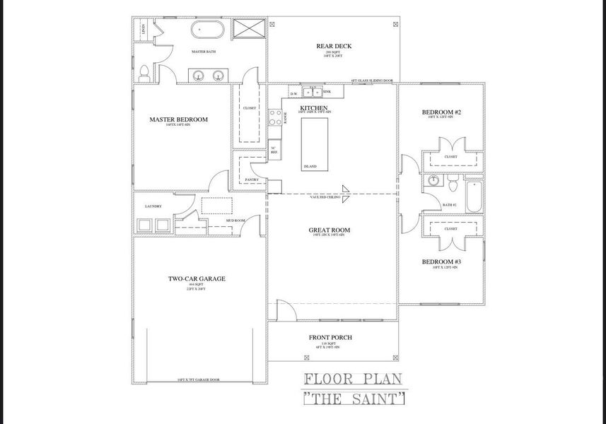 2D floor plan layout of this home in , Morganton, NC (Image 3).