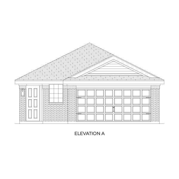 Representative rendering of the exterior for the Lincoln Select F by First Texas Homes (Image 1).