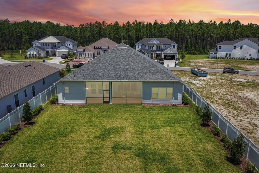 Exterior details and patio area of a home in SilverLeaf, St. Augustine (Image 34).
