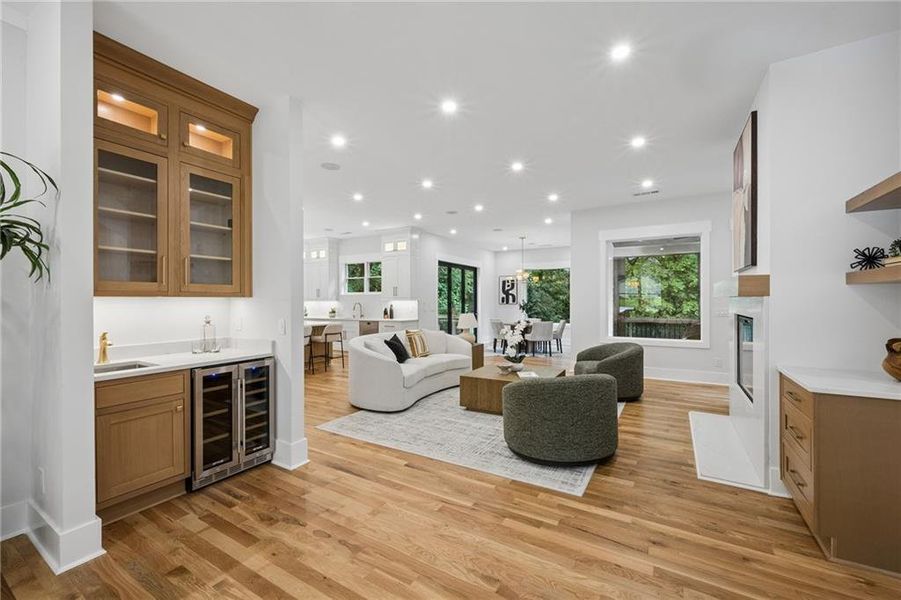 Furnished interior view inside a new home in , Atlanta (Image 54).