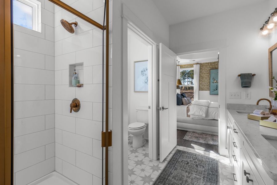 Representative furnished interior of a home built from the The Boardwalk by Chesapeake Homes in Coastal Club of the Carolinas, Calabash (Image 38).