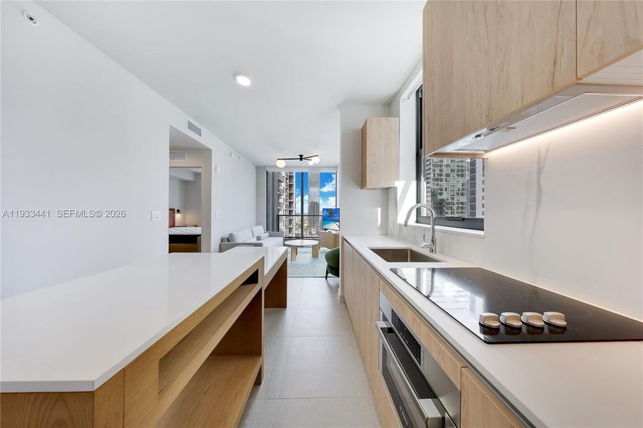 Furnished interior view inside a new home in , Miami (Image 8).