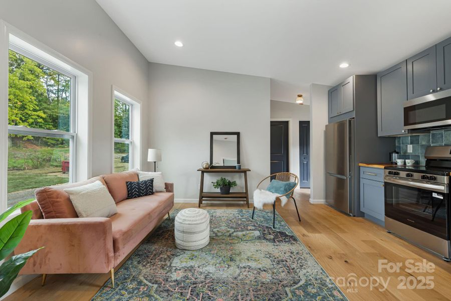 Furnished interior view inside a new home in , Asheville (Image 3). Furnished interior view inside a new home in , Asheville (Image 3).