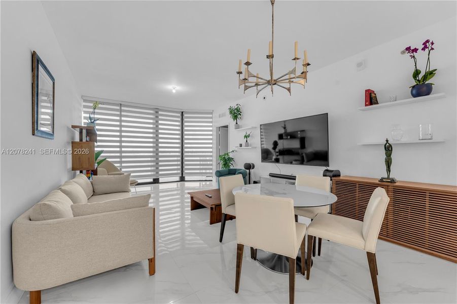 Furnished interior view inside a new home in Aria Reserve, Miami (Image 6). Furnished interior view inside a new home in Aria Reserve, Miami (Image 6).