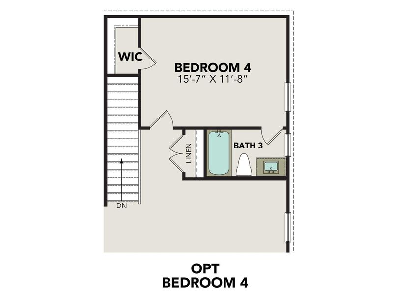 2D floor plan layout for the The Douglas B by Davidson Homes LLC in Hickory Ridge, Elmendorf, TX (Image 28). 2D floor plan layout for the The Douglas B by Davidson Homes LLC in Hickory Ridge, Elmendorf, TX (Image 28).